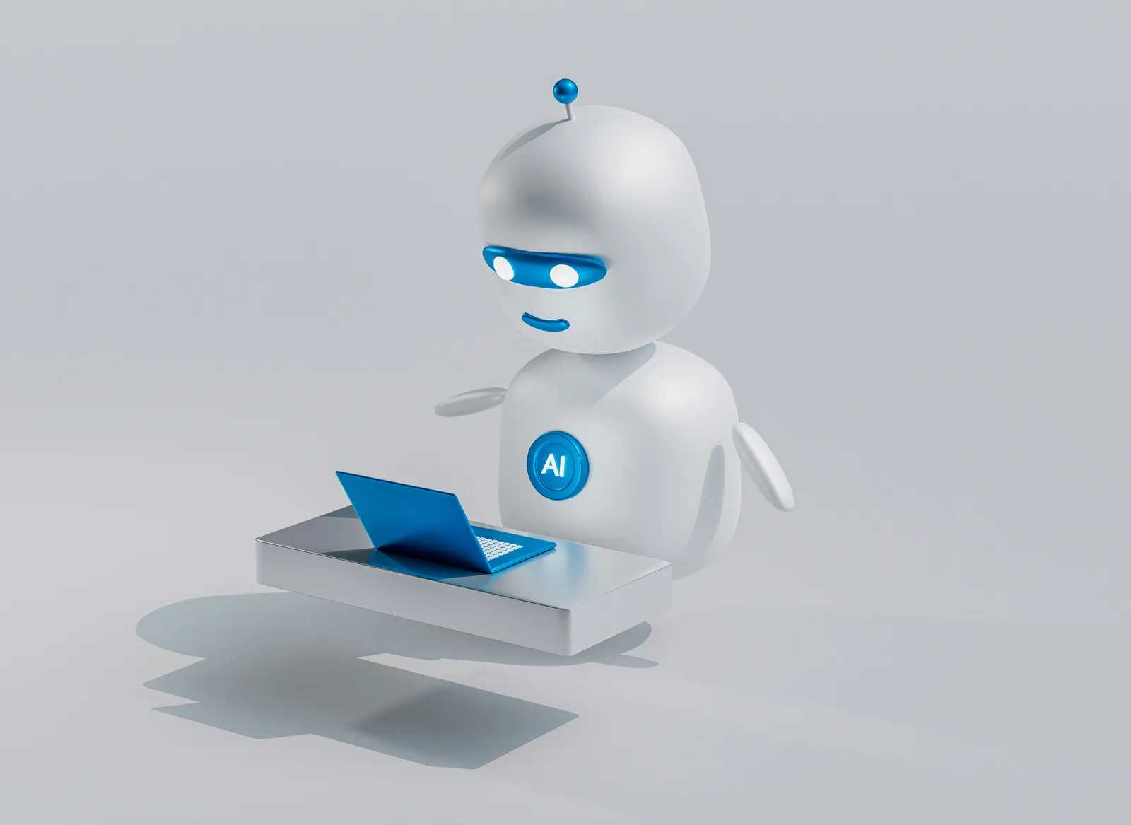 KI-Chatbot beantwortet Kundenanfragen – KI-generiertes Bild